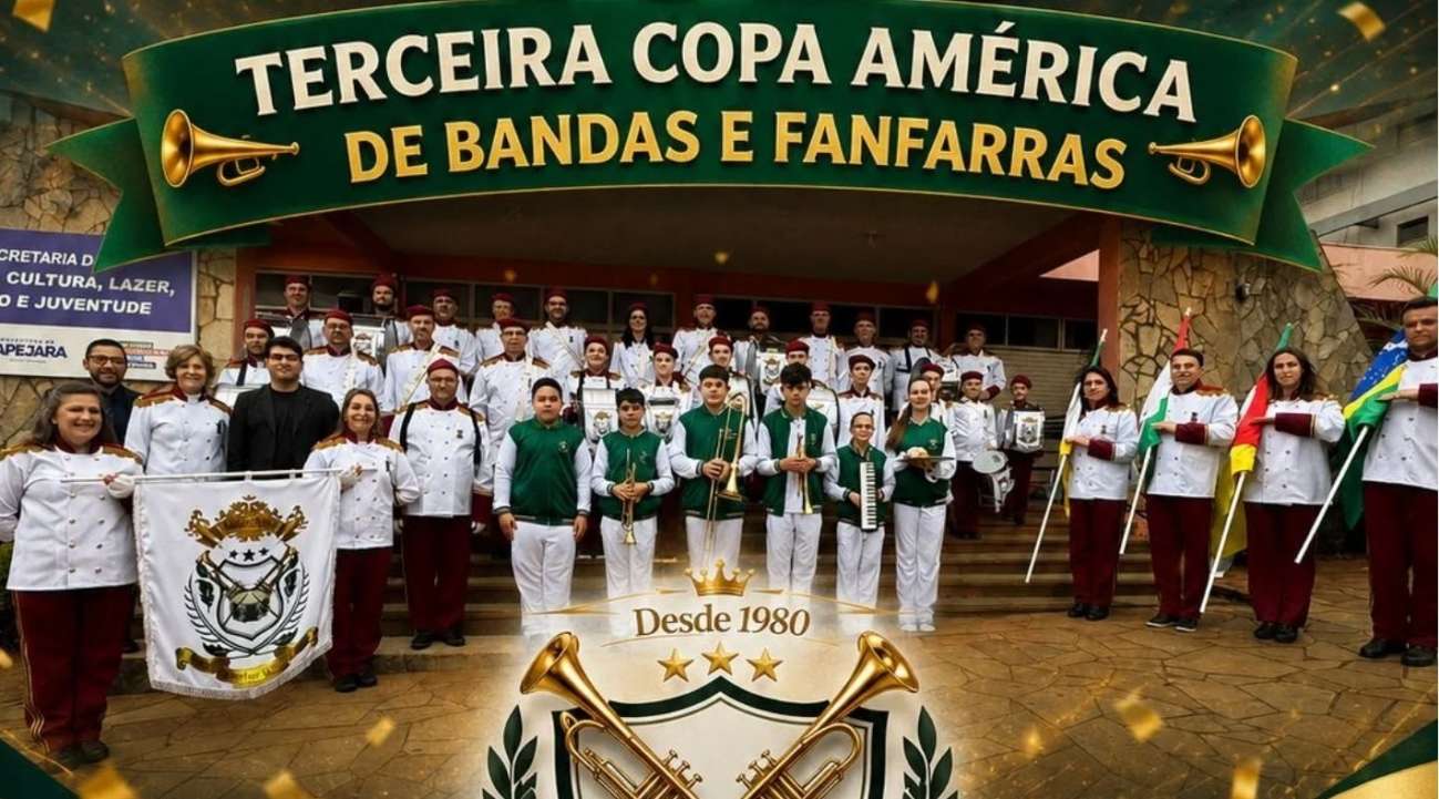 Banda Municipal Senhor dos Caminhos conquista título da Copa América Virtual de Bandas e Fanfarras