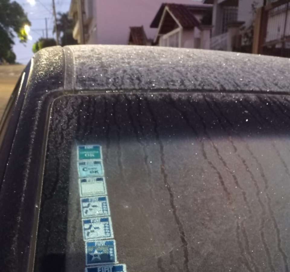 Tapejara registra geada no amanhecer desta segunda-feira (11)