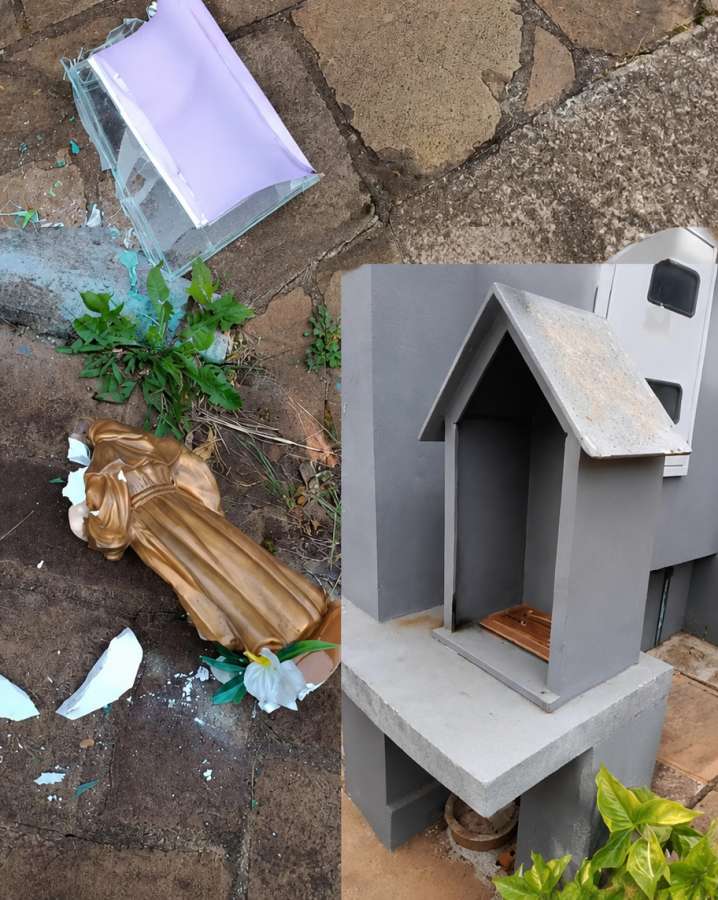 Capelinha de Santo Antônio é alvo de vandalismo durante a madrugada em Tapejara