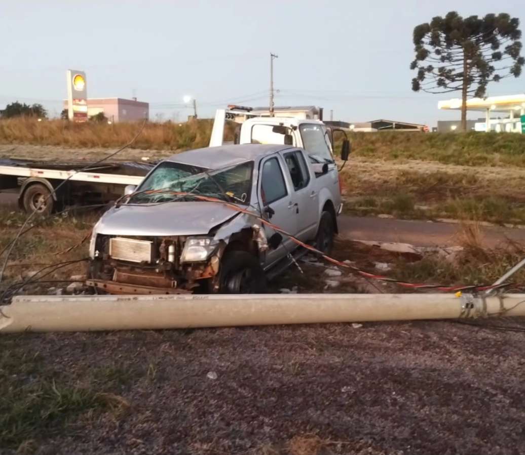 Grave acidente registrado na ERS-324 próximo ao trevo da Caravela, em Passo Fundo
