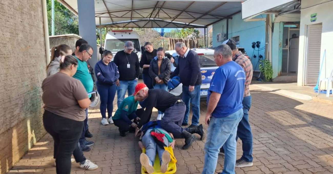 Santa Cecília do Sul realiza capacitação em resgate veicular para equipes da saúde