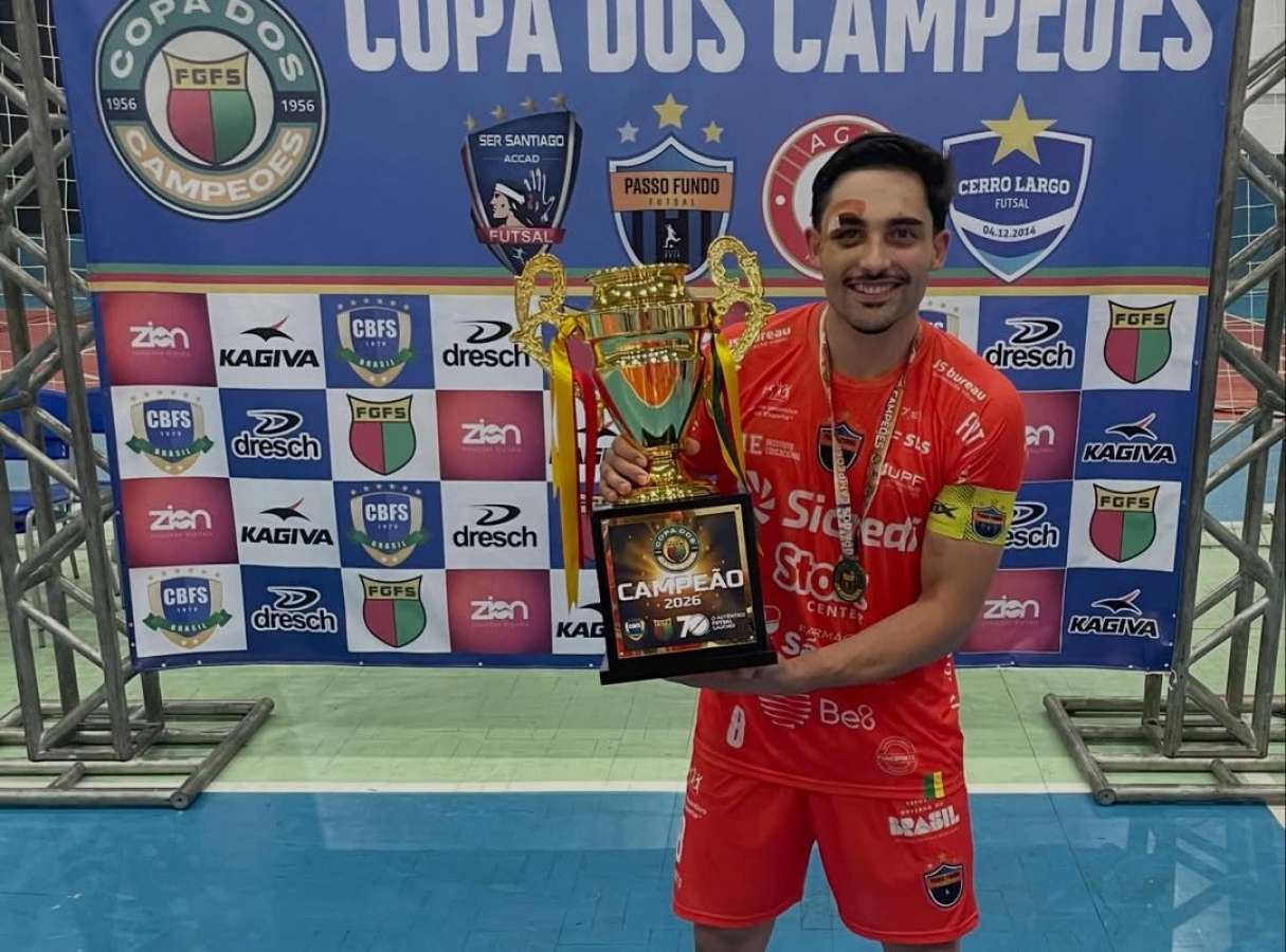 Da base tapejarense à faixa de capitão de uma das principais equipes do futsal gaúcho: a trajetória de Rafael Basso
