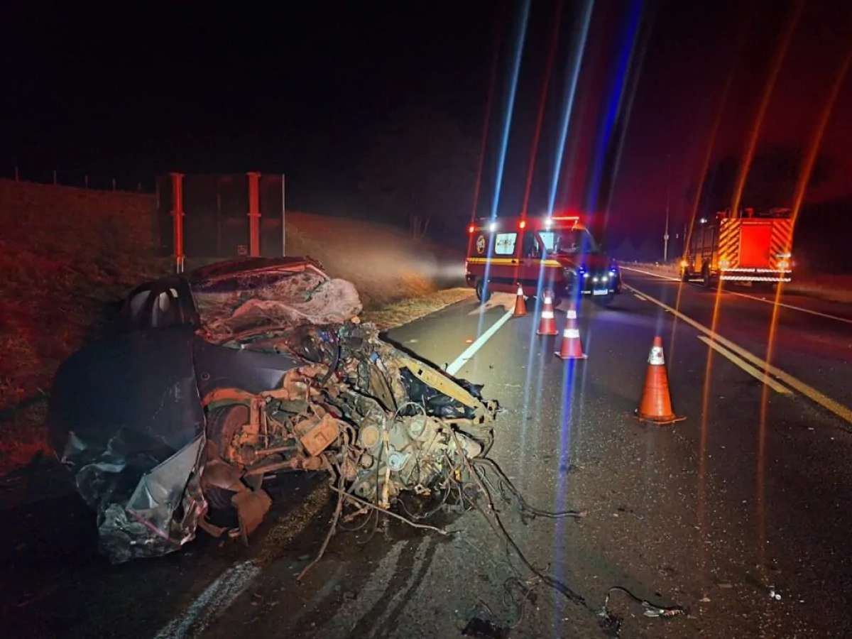 Acidente entre Astra e SW4 provoca morte de motorista na BR-386, em Santo Antônio do Planalto