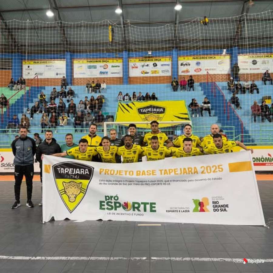 Tapejara Futsal vence na estreia da Liga Gaúcha Série B e assume vice-liderança