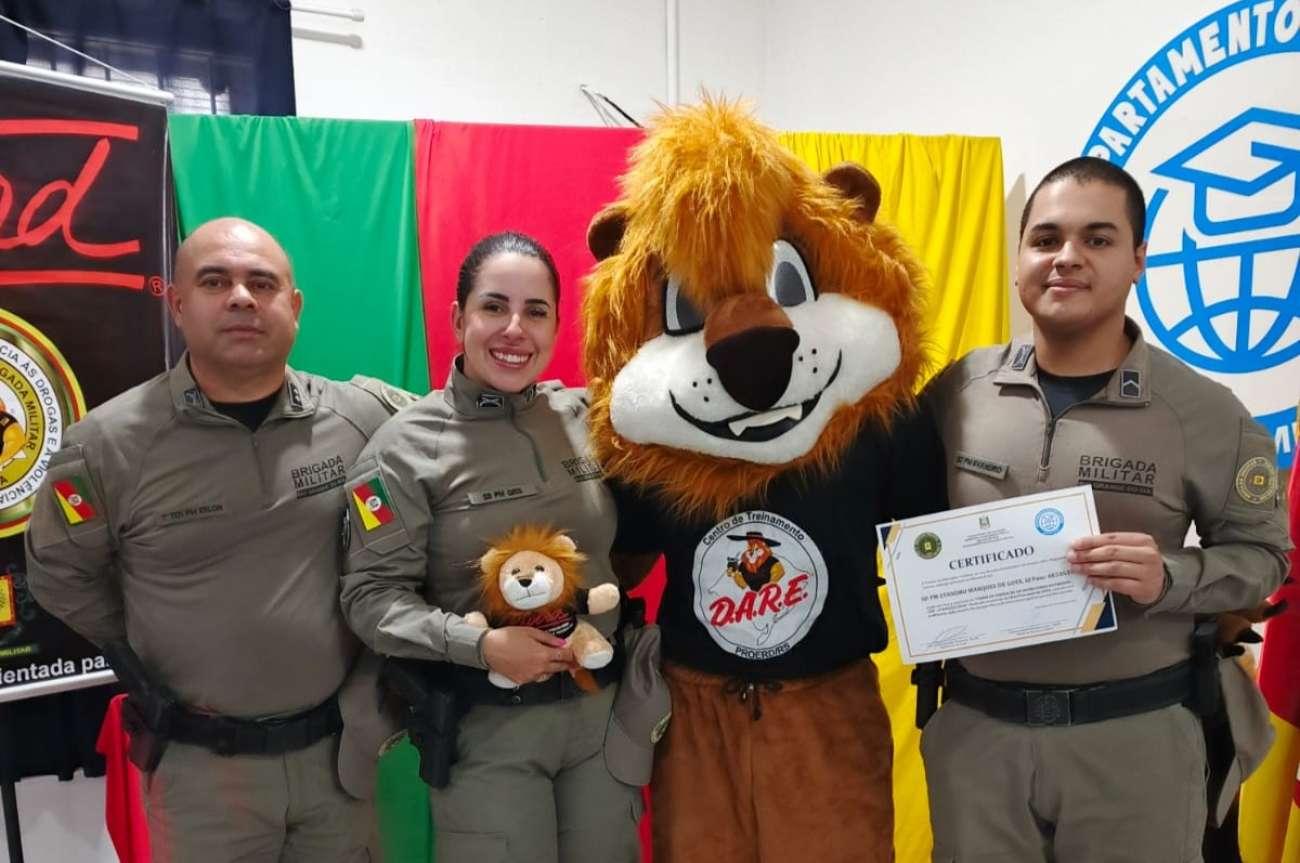 Policial que atua na região de Tapejara conclui formação para atuar como instrutor do PROERD