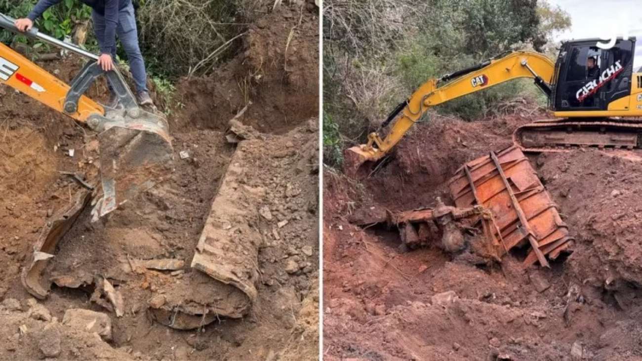 Caminhão de prefeitura desaparecido há quase dez anos é encontrado enterrado no Vale dos Sinos