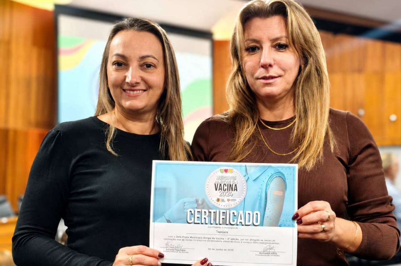 Tapejara conquista Selo Prata no Programa Município Amigo da Vacina 2026
