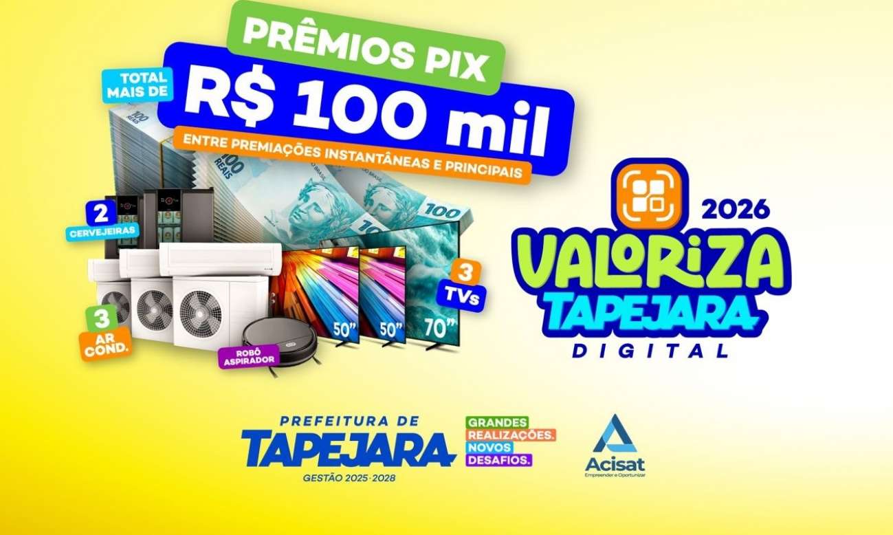 Tapejara realiza o 1º sorteio do Valoriza Tapejara Digital 2026