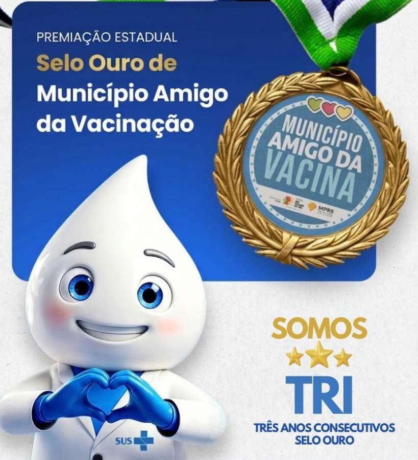 Ibiaçá conquista Selo Ouro pelo terceiro ano consecutivo e reafirma compromisso com a vacinação