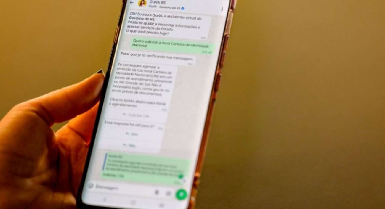 Solicitação da carteira de identidade já pode ser feita pelo WhatsApp da GurIA