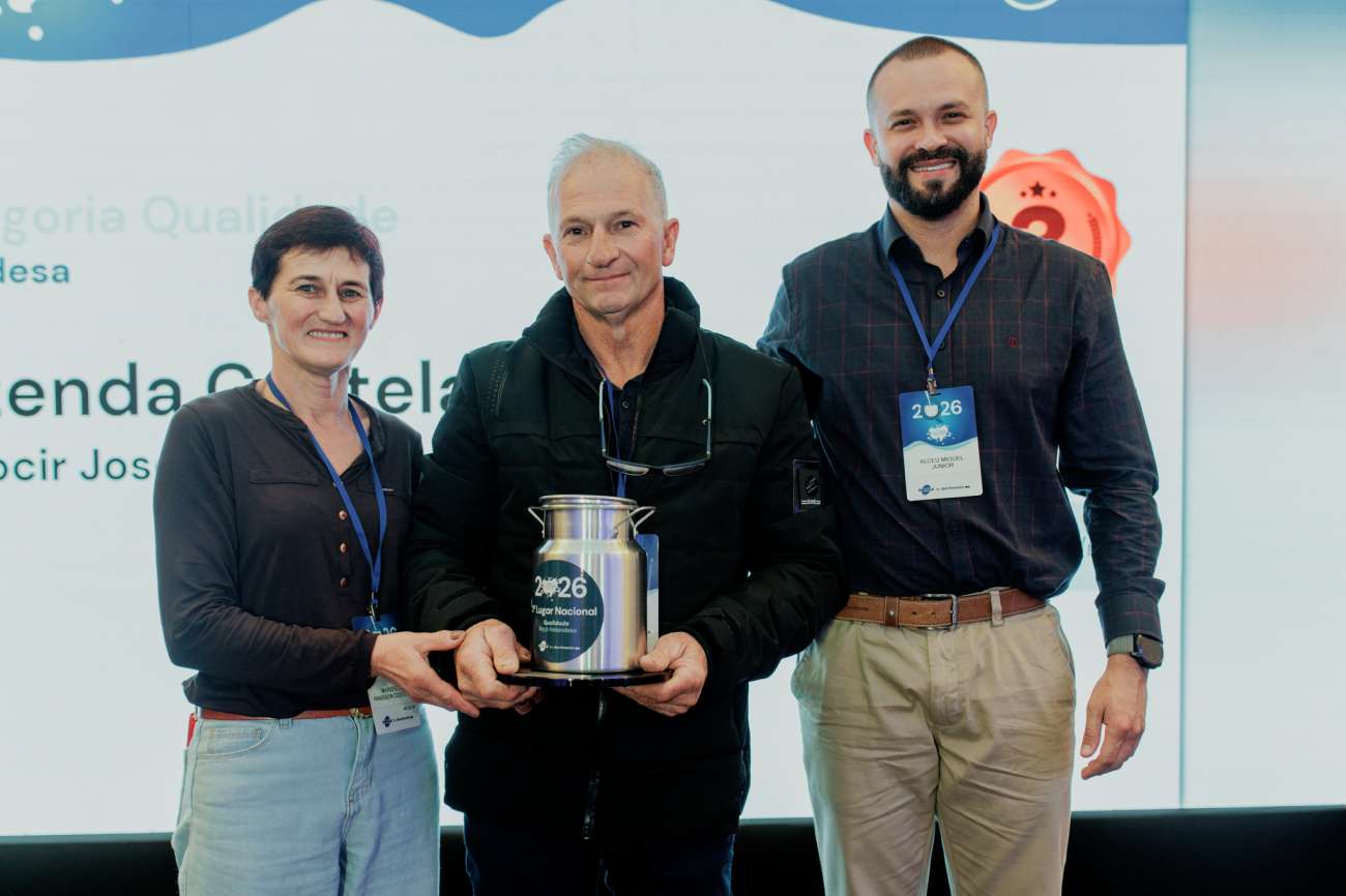 Produtor de Vila Lângaro conquista prêmio nacional de qualidade do leite