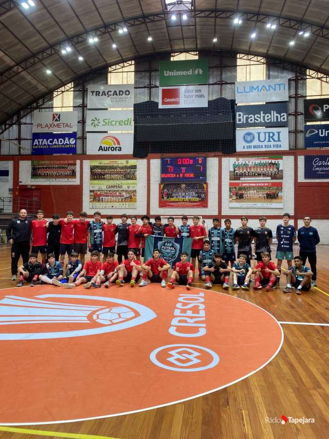 MF Futsal realiza amistosos com a Escolinha do Atlântico Futsal em Erechim