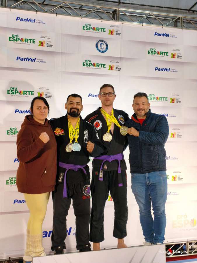 Atletas do CT Kaizen Tapejara conquistam pódios na 5ª etapa da Copa Prime Tríplice Coroa de jiu-jitsu