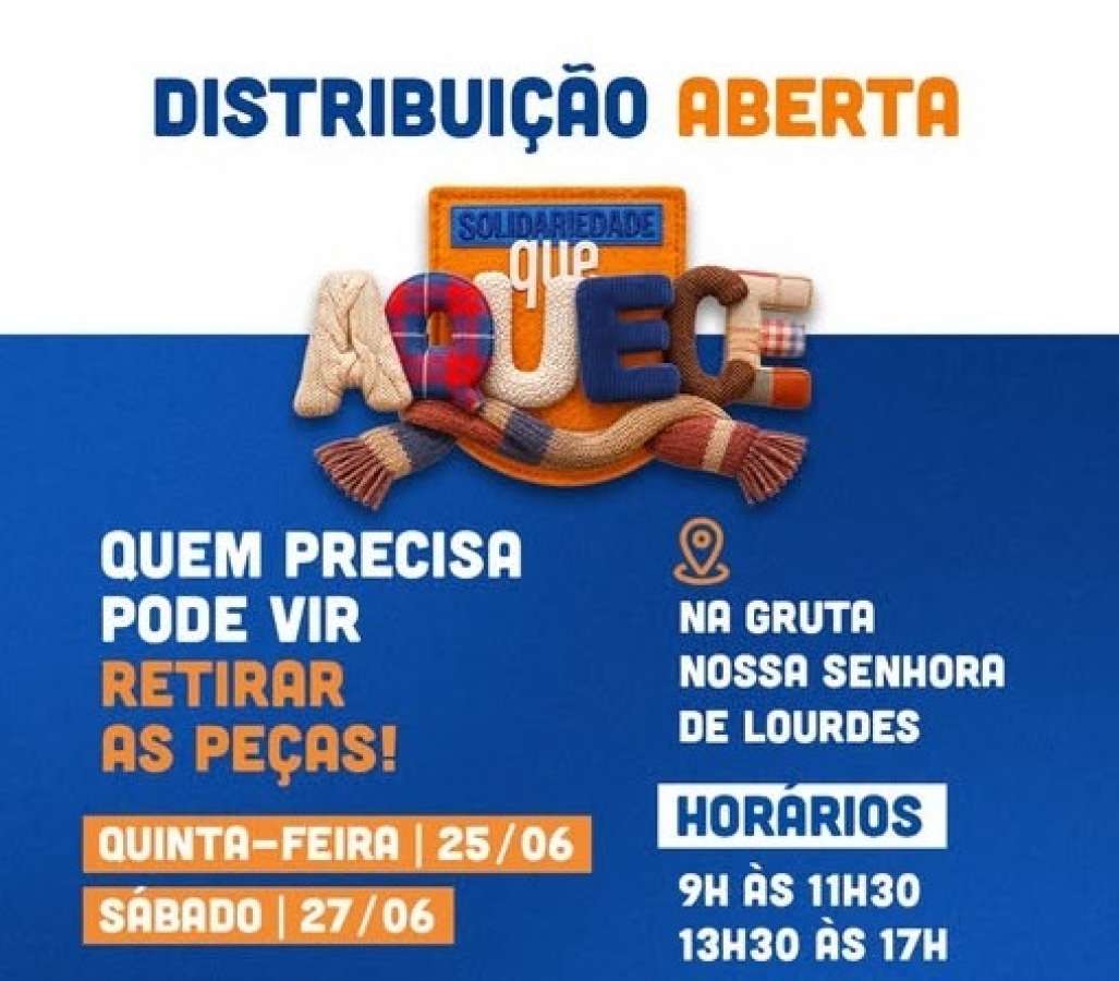 Distribuição Aberta da Campanha do Agasalho acontece hoje e sábado em Tapejara