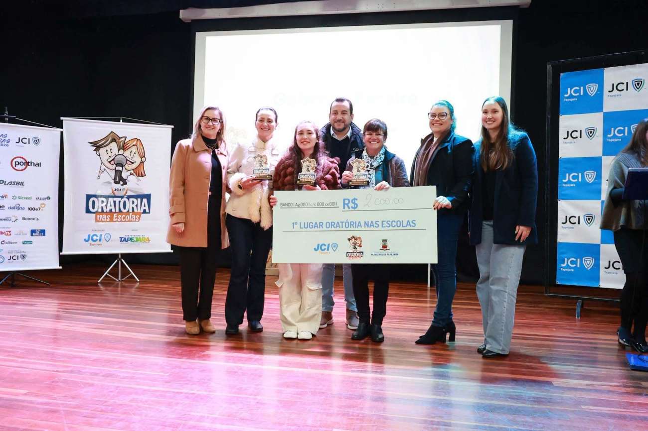 JCI Tapejara define vencedores da etapa municipal do Oratória nas Escolas 2026