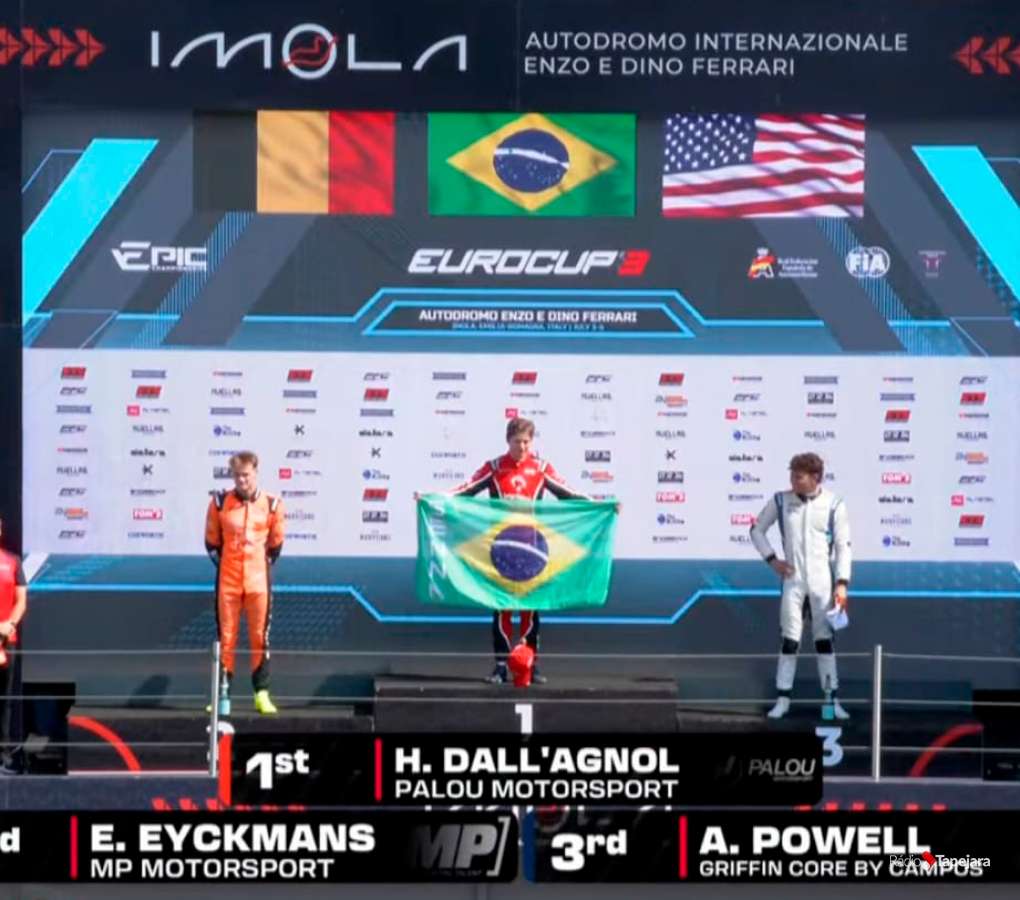 Passo-fundense Heitor Dallagnol conquista primeira vitória na Eurocup-3 em Ímola