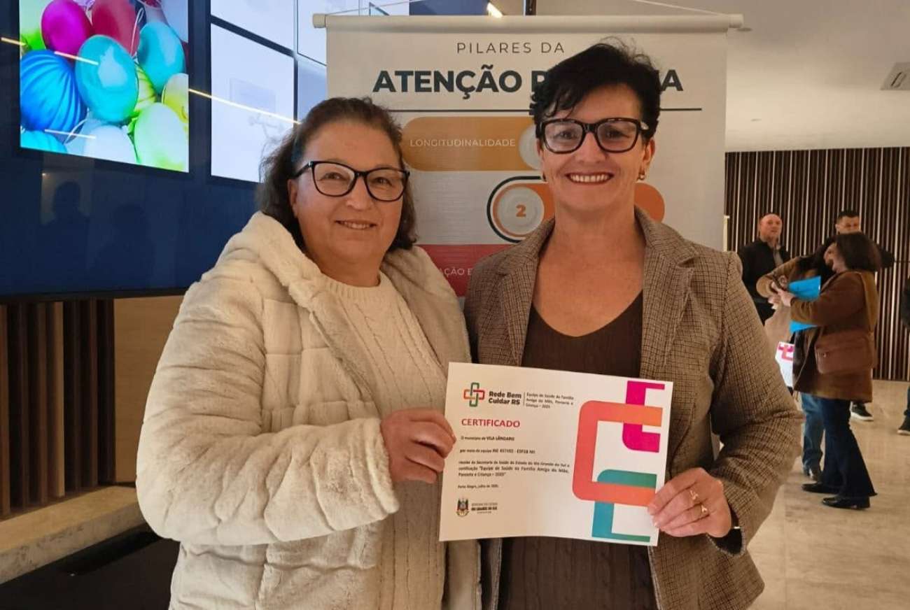 Vila Lângaro recebe certificação estadual pela qualidade da Atenção Primária à Saúde