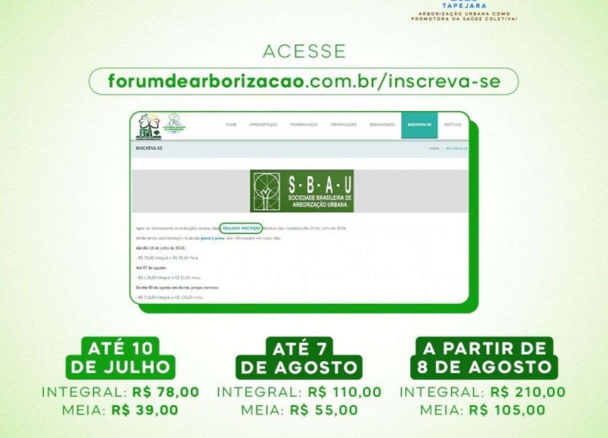 Tapejara recebe Fórum Gaúcho de Arborização em agosto