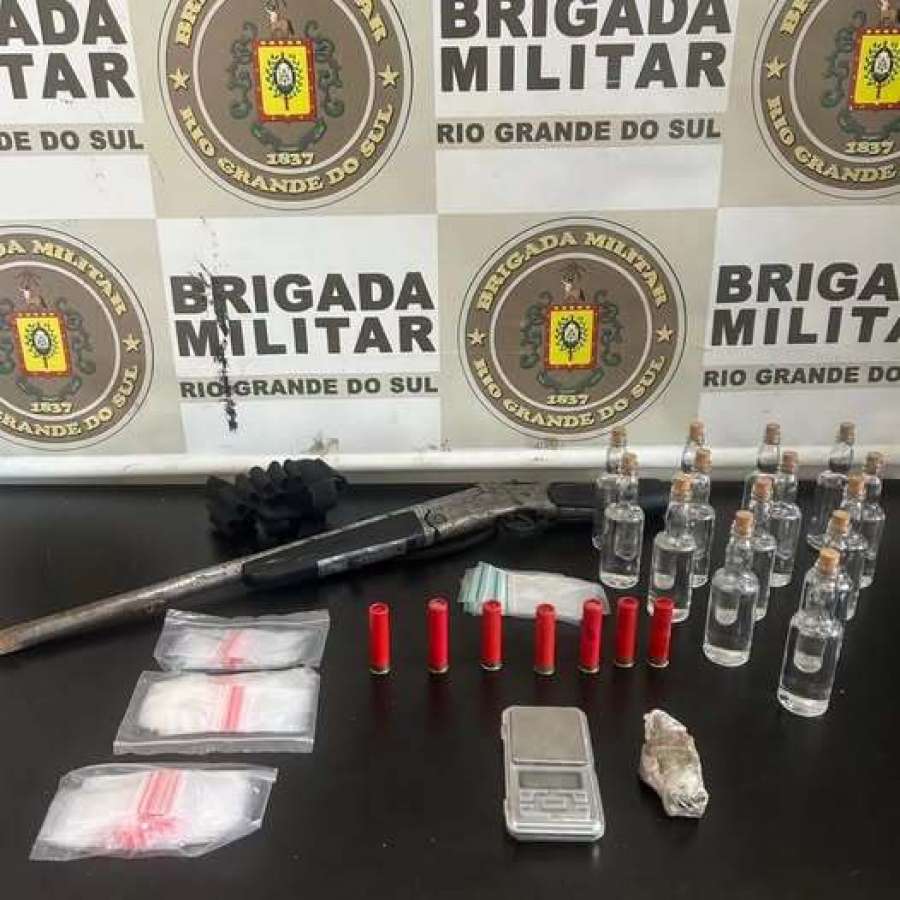 Homem é preso por tráfico de drogas e posse irregular de arma de fogo em Passo Fundo