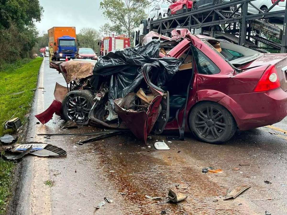 Identificada vítima fatal de gravíssimo acidente na ERS-135 entre Estação e Sertão