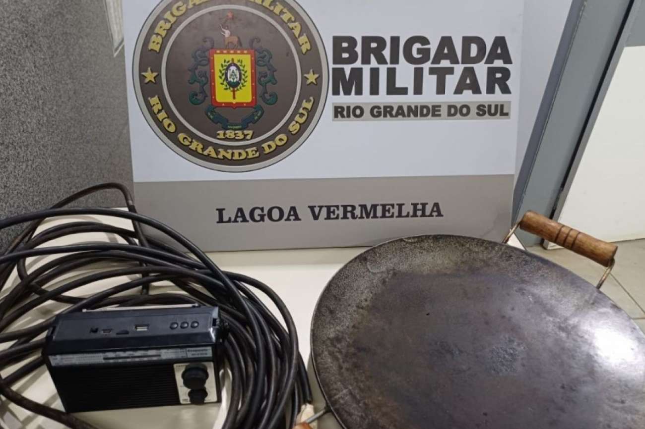 Homem é preso em flagrante suspeito de furtar residência em Lagoa Vermelha