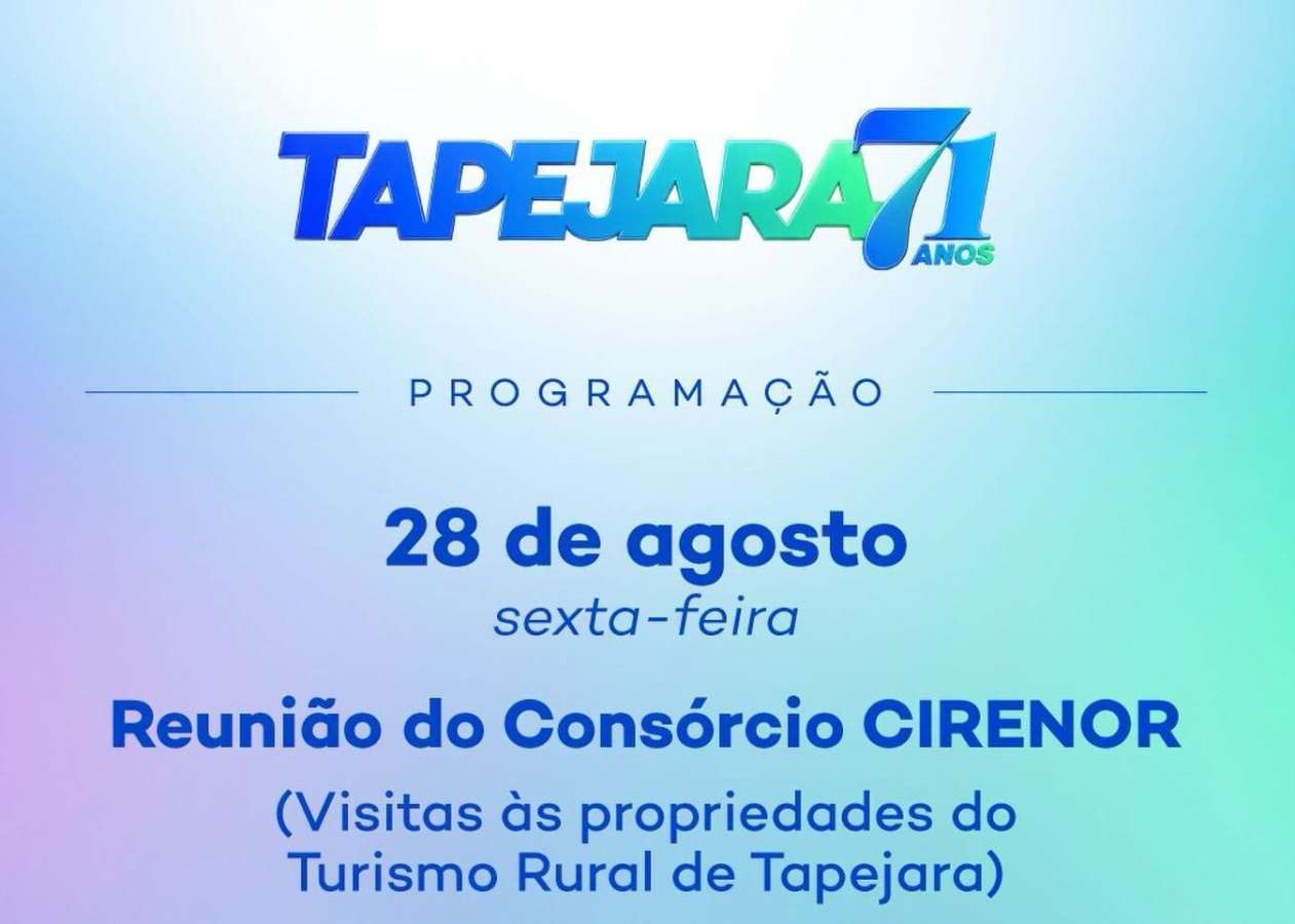 Tapejara recebe reunião do CIRENOR com roteiro de visitas ao Turismo Rural nesta sexta-feira