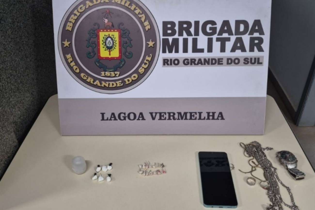 Homem é preso em flagrante por tráfico de drogas em Lagoa Vermelha