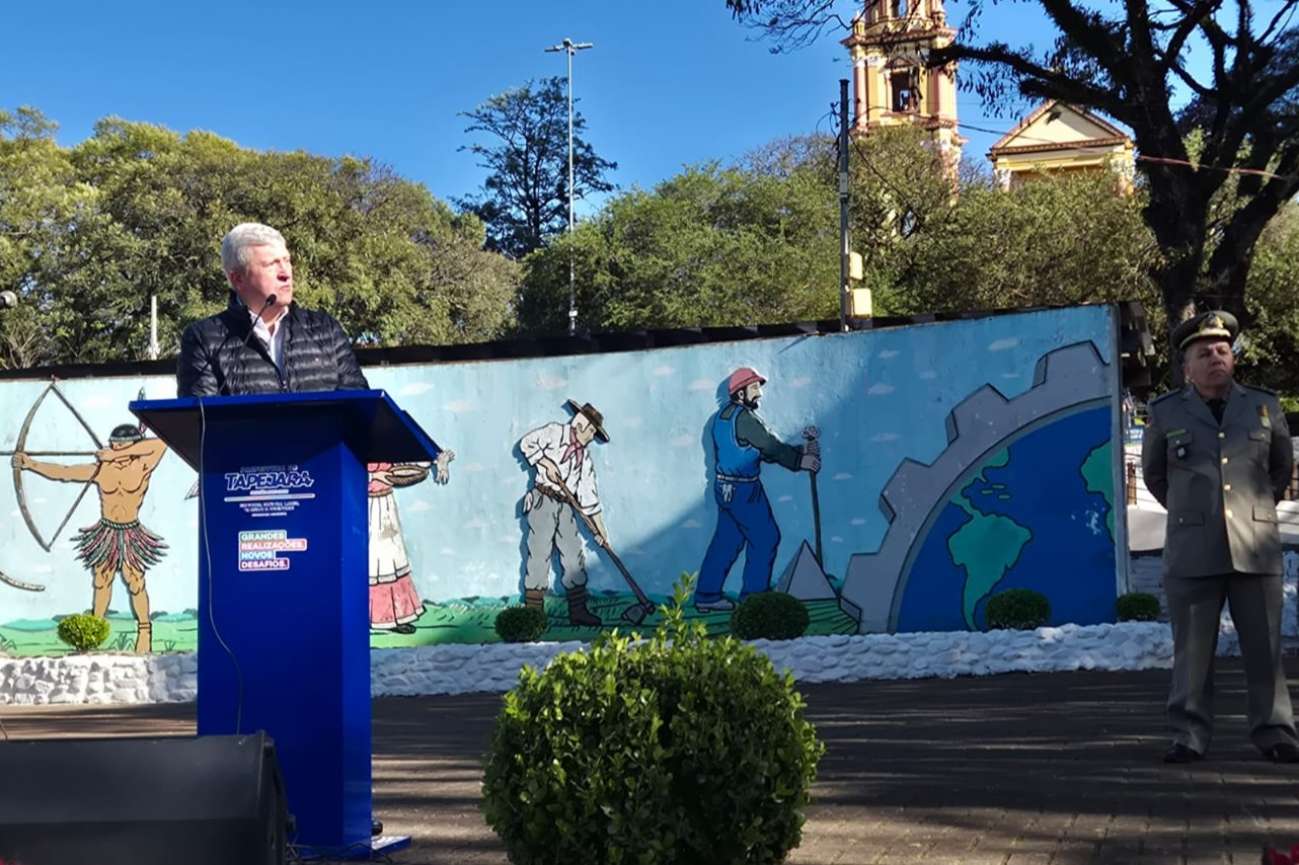 “A independência de uma nação precisa ser construída todos os dias”, afirma prefeito de Tapejara durante cerimônia de 07 de setembro