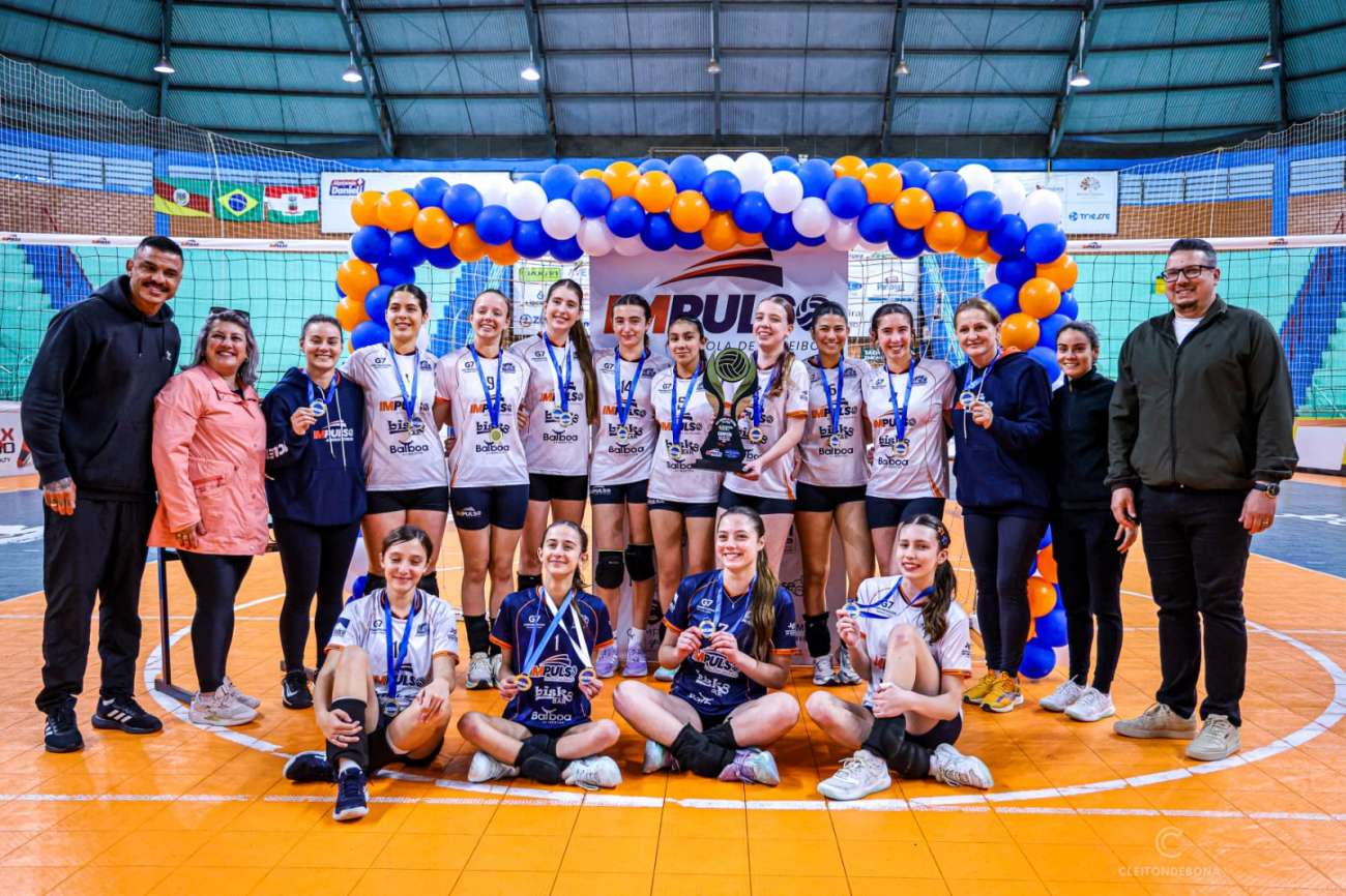 Impulso conquista a oitava etapa da Liga Gaúcha de Voleibol Sub-15 em Tapejara