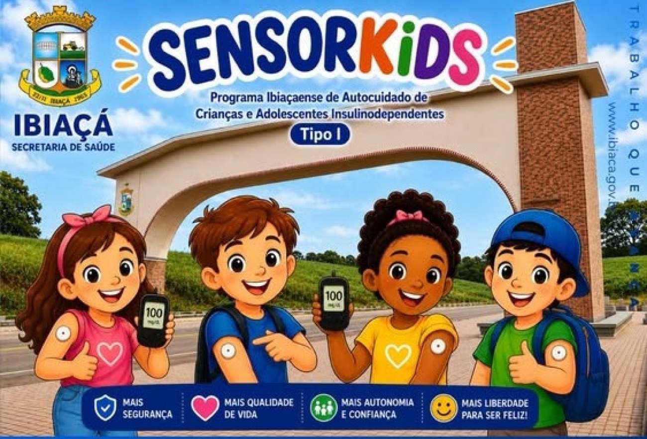 Ibiaçá anuncia projeto com sensores para crianças e adolescentes com diabetes tipo 1