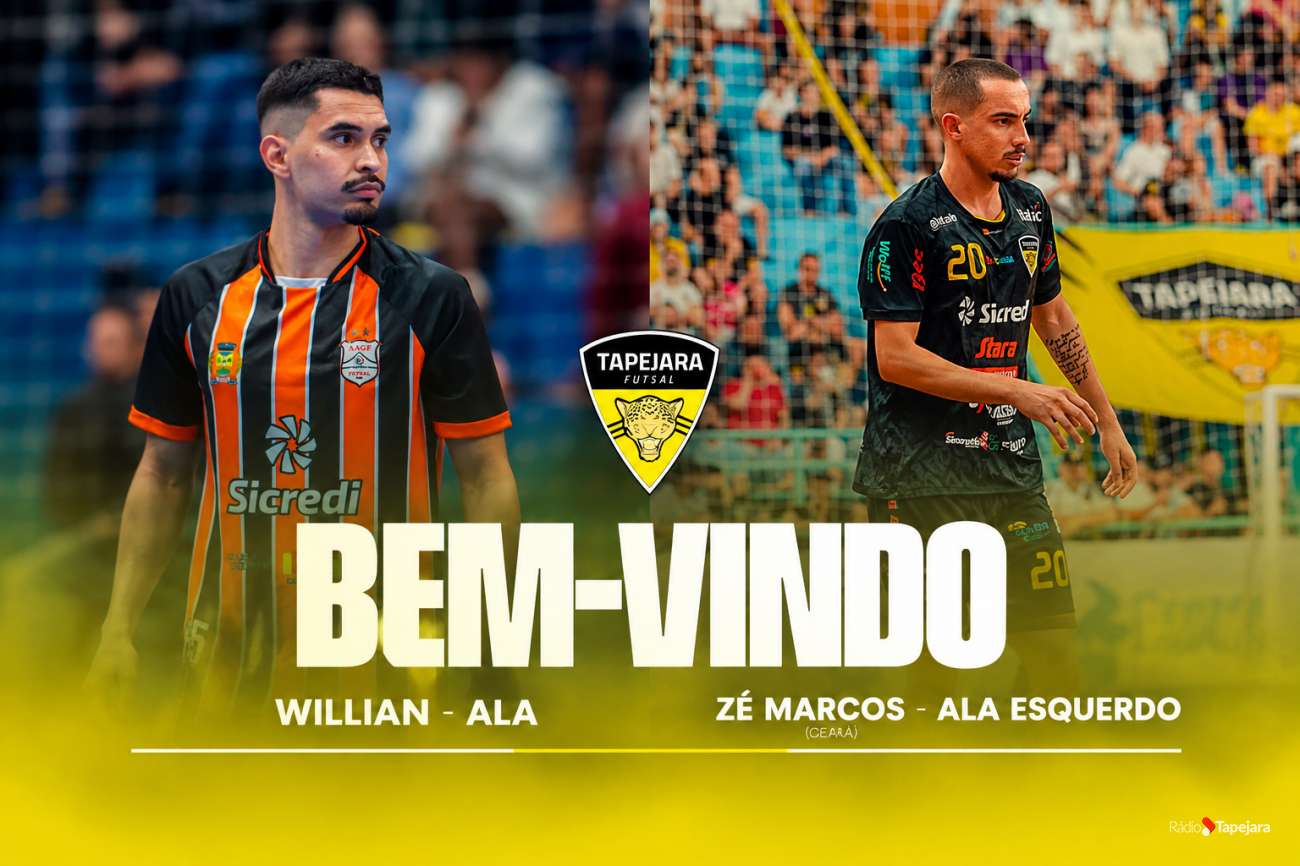 Tapejara Futsal anuncia contratação de Ceará e William Carmo