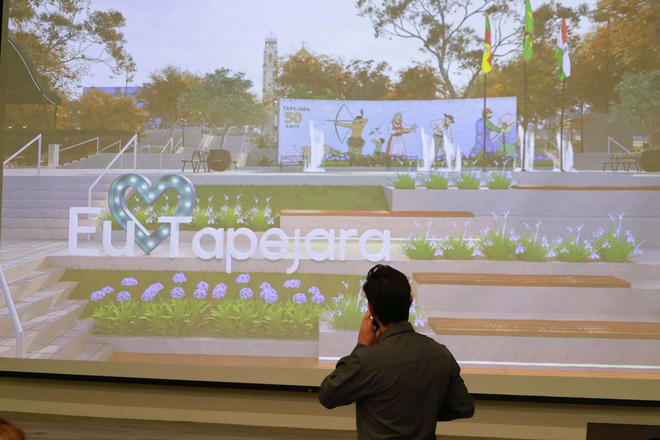 Prefeitura apresenta projeto de revitalização da Praça Central de Tapejara