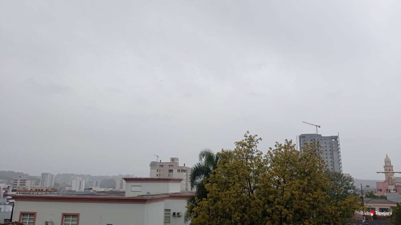 Sábado terá chuva e risco de temporais em Tapejara e região