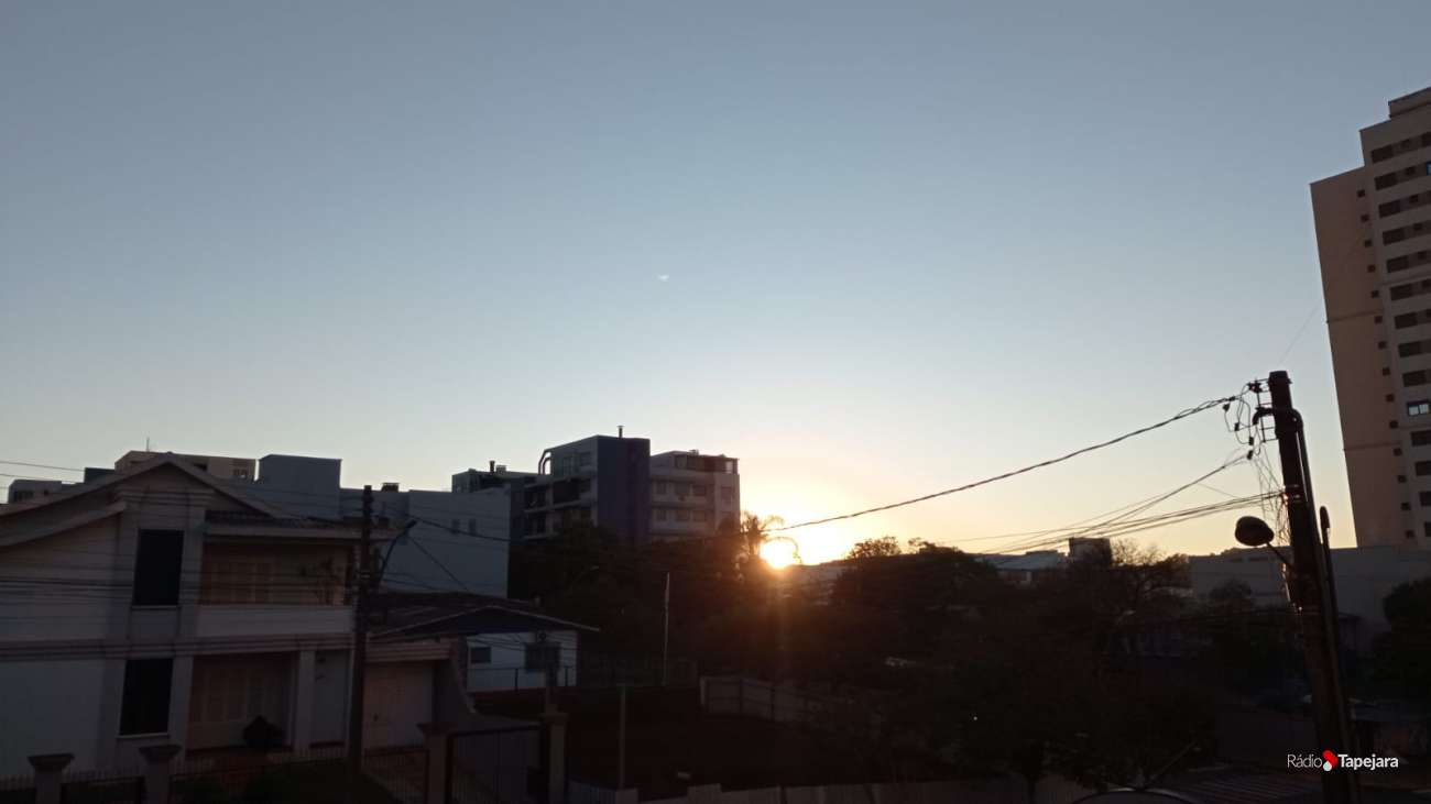 Quarta-feira começa com sol e frio em Tapejara