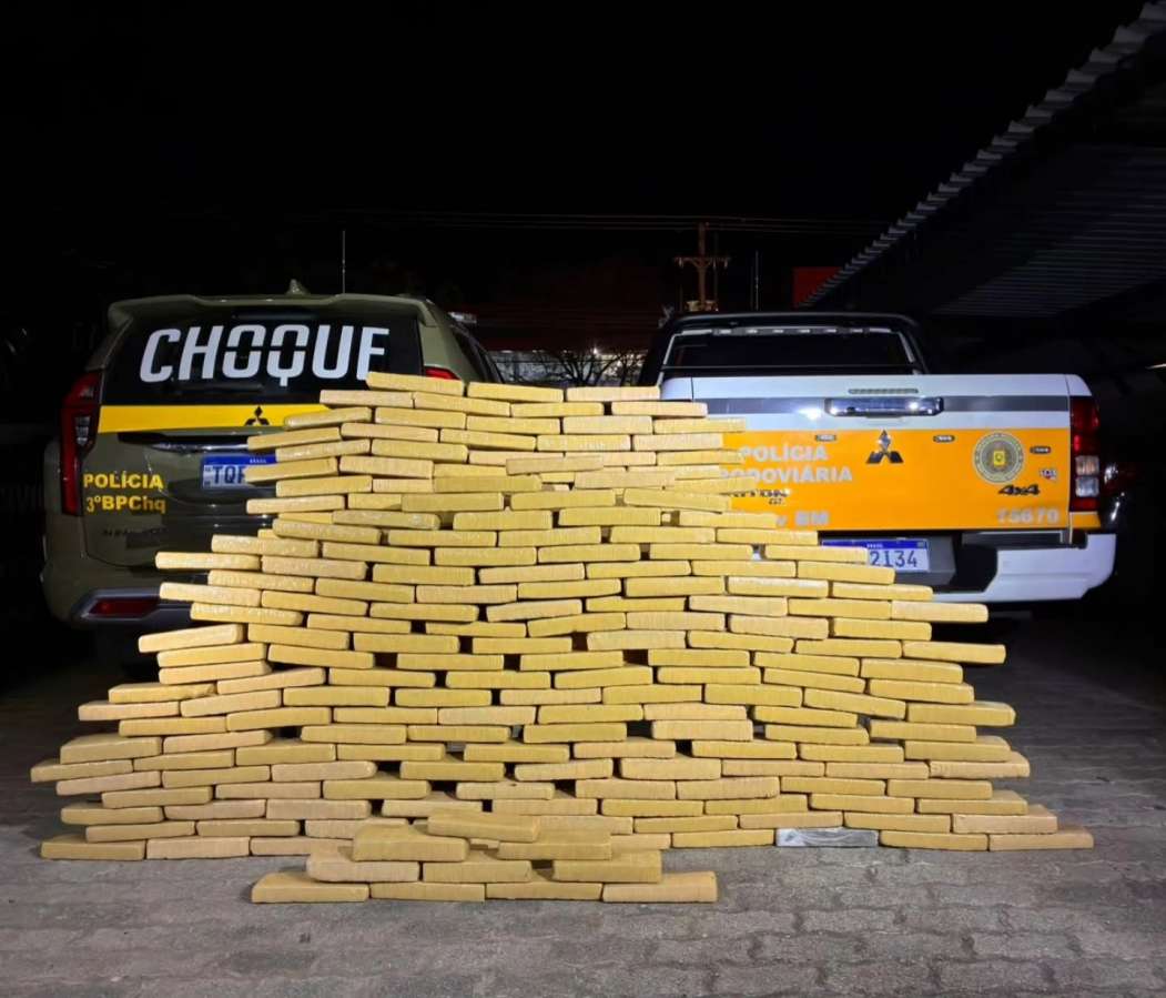 Fuga termina com apreensão de 173 quilos de maconha em Passo Fundo