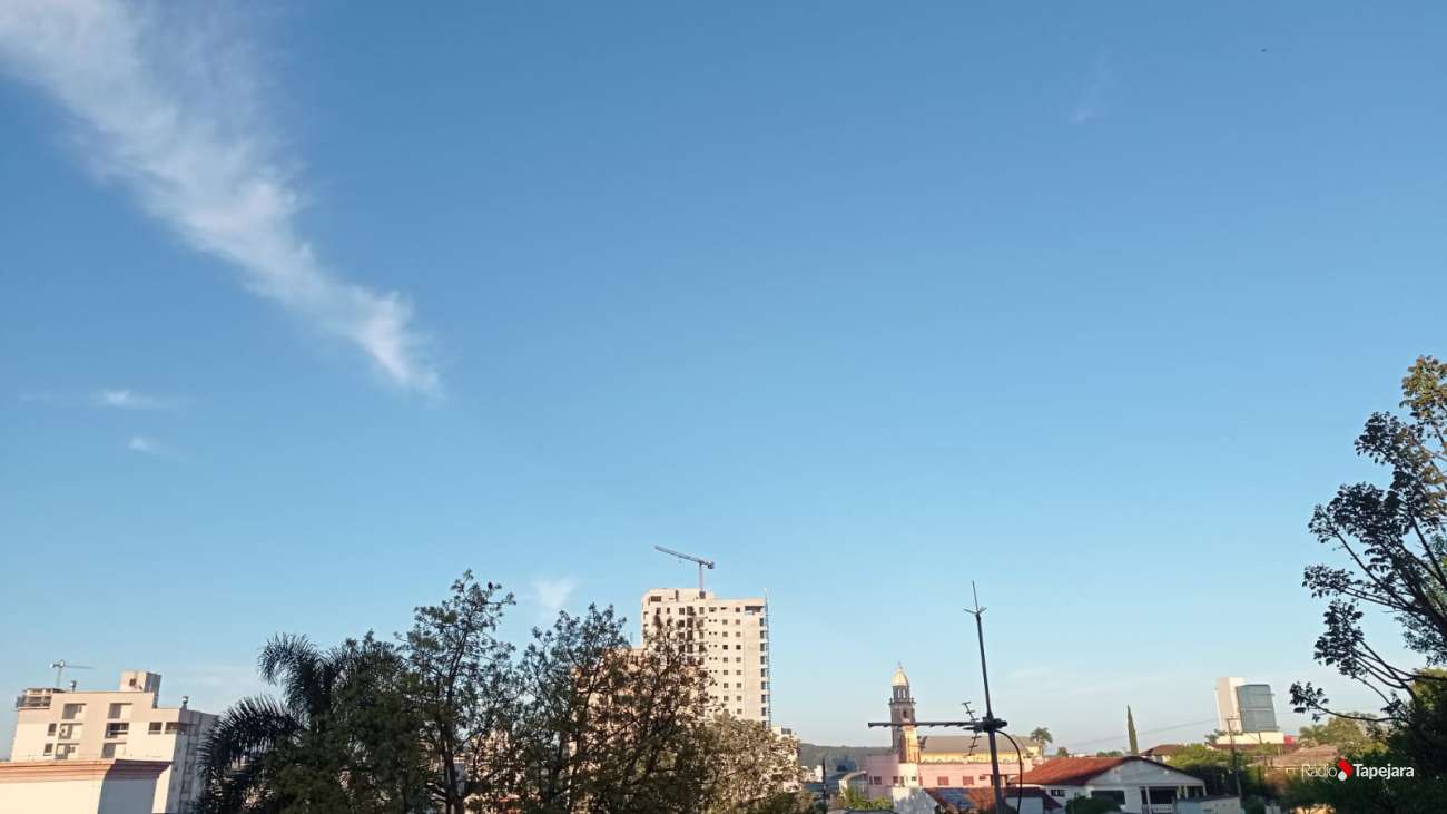 Sexta-feira será de sol e calor em Tapejara, mas chuva forte é prevista para os próximos dias