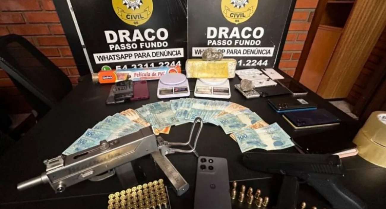 Polícia Civil realiza operação de combate ao tráfico de drogas em Passo Fundo