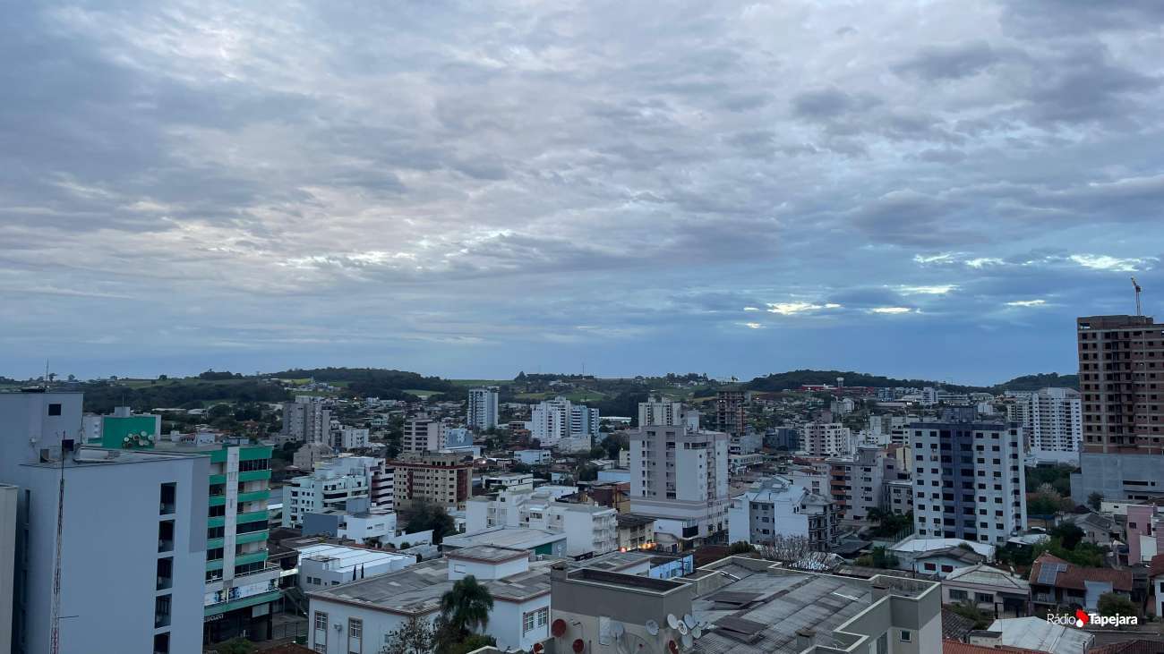 Semana começa com chuva e queda de temperatura em Tapejara