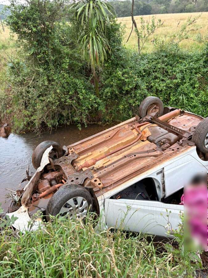 Acidente é registrado na comunidade de Paiol Novo, interior de Tapejara