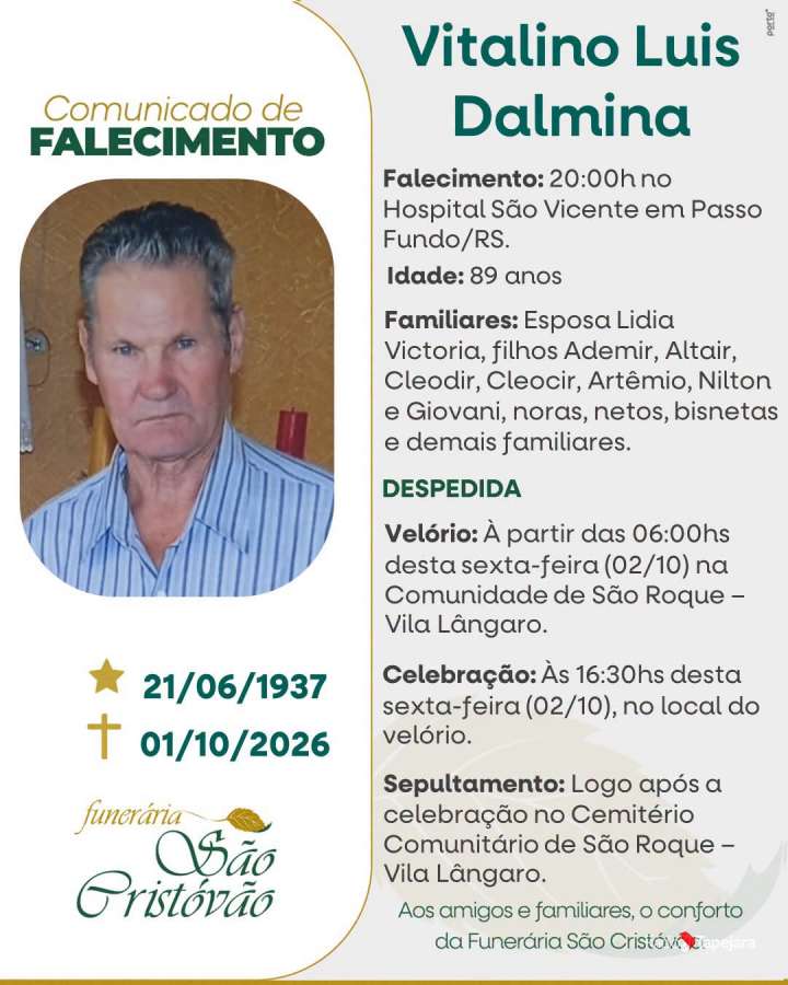 Vitalino Luis Dalmina
