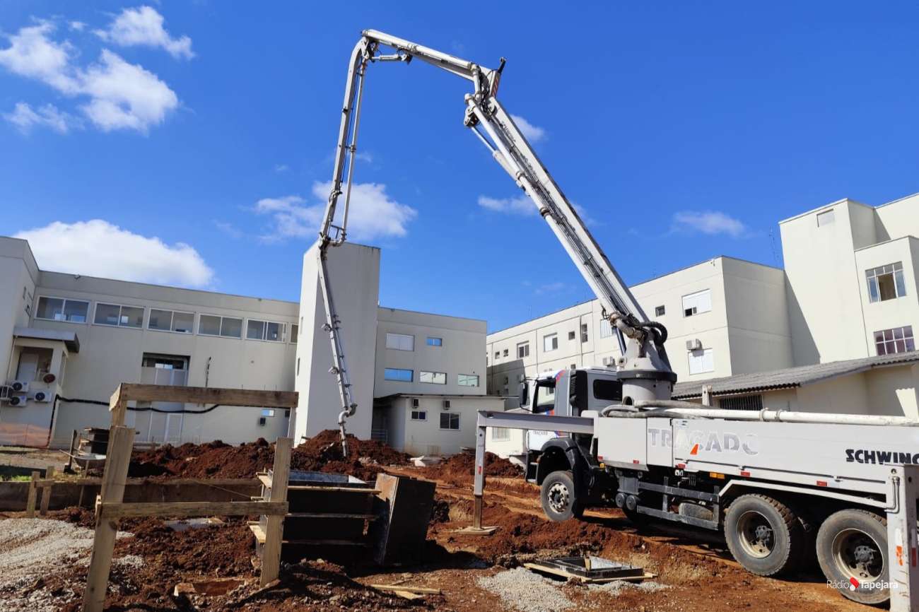 Obras do novo anexo do Hospital Santo Antônio avançam para etapa estrutural
