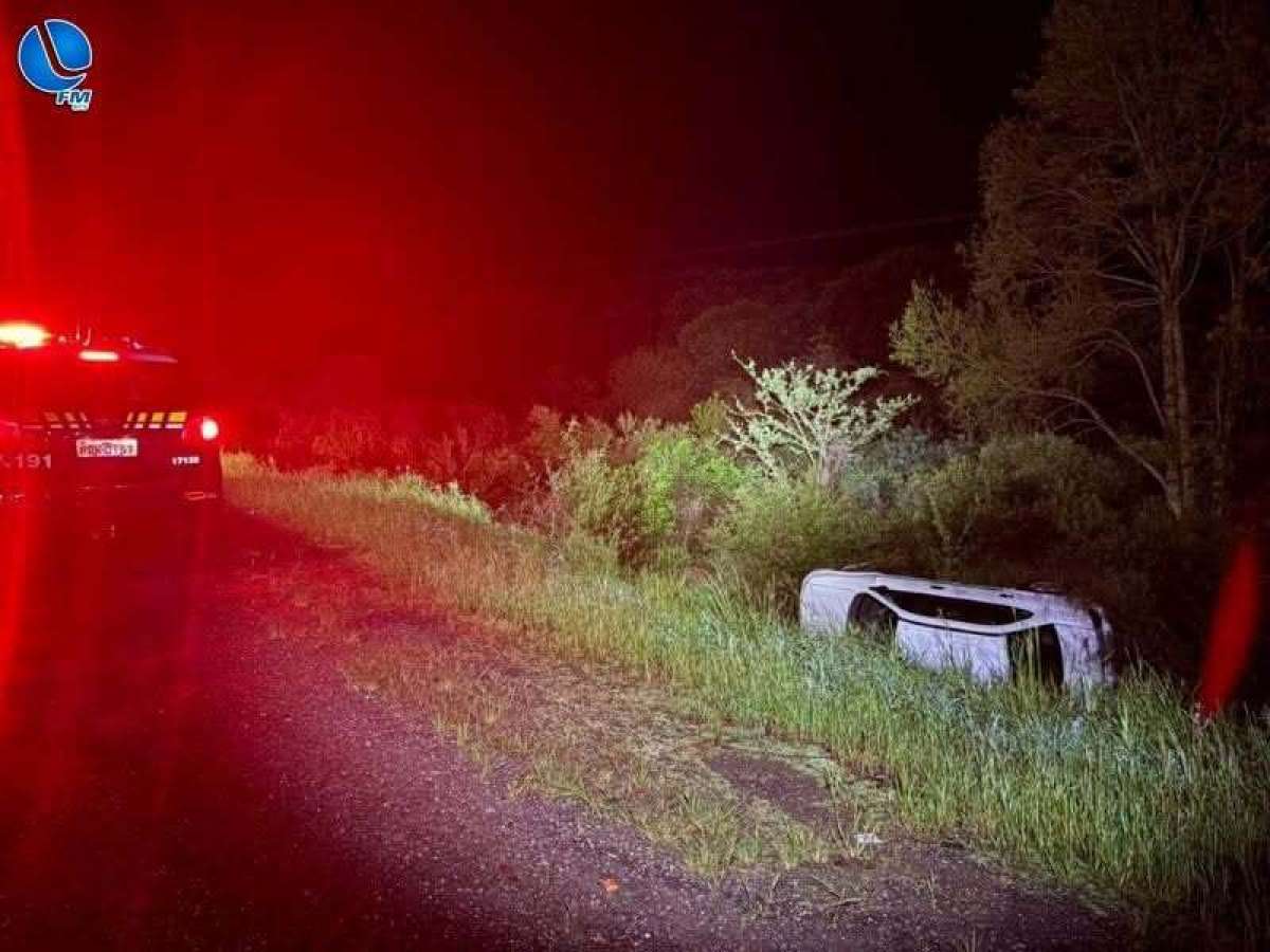 Jovem fica ferido em acidente e é preso por embriaguez ao volante na BR-285