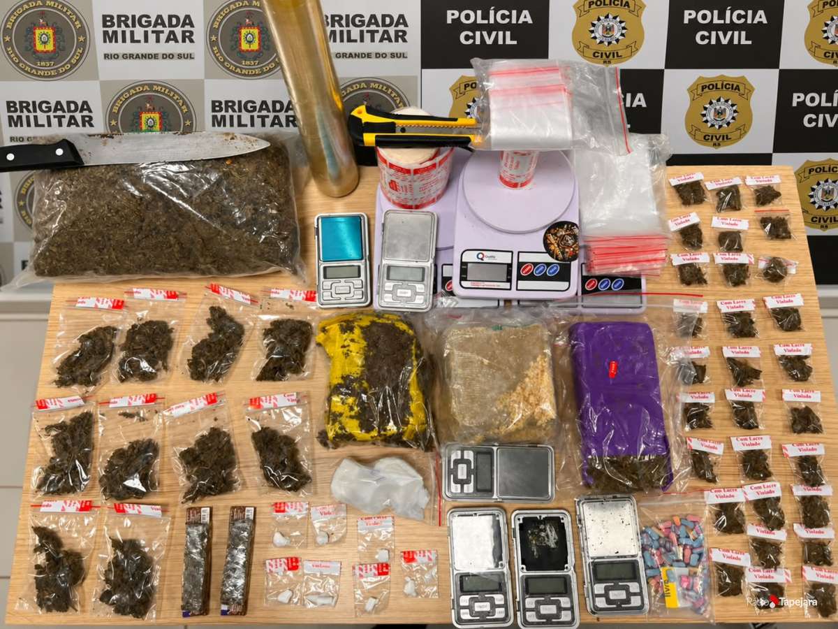 Dois homens são presos em Marau por tráfico de drogas