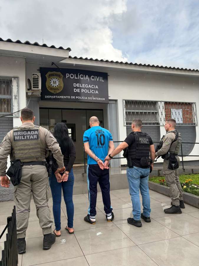Polícia Civil prende homem e mulher por tráfico de drogas em Tapejara