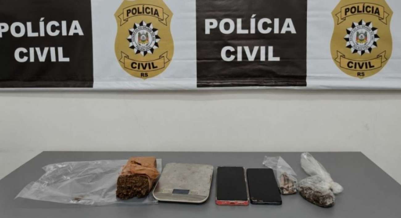 Polícia Civil de São José do Ouro prende mulher em flagrante por tráfico de drogas