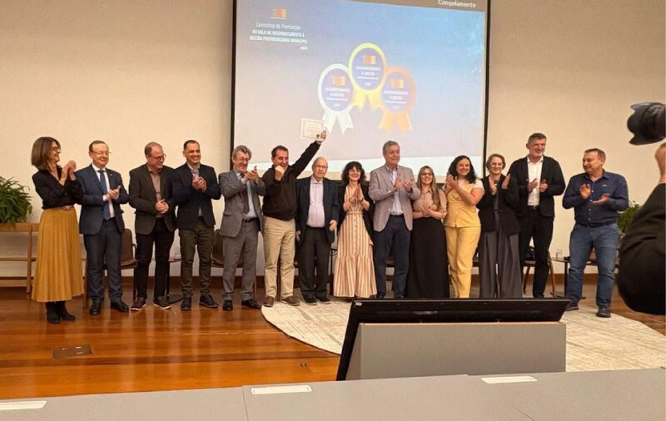 Erechim recebe Selo Ouro do TCE-RS e é o único município gaúcho a conquistar a certificação máxima em gestão previdenciária
