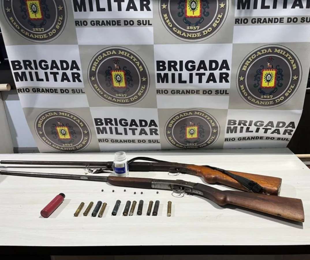 Brigada Militar apreende armas de fogo em Nonoai
