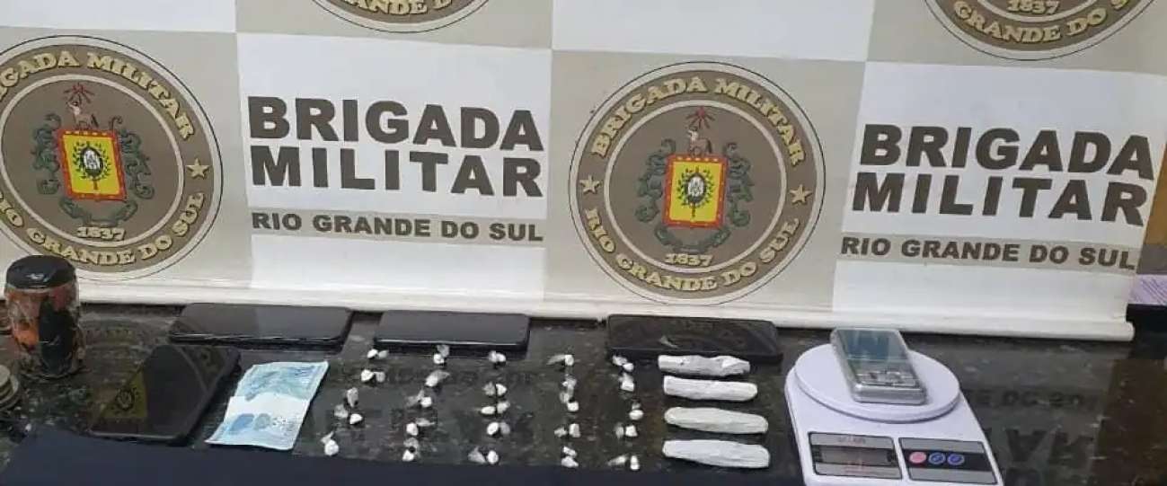 Brigada Militar prende homem por tráfico de drogas em Ronda Alta