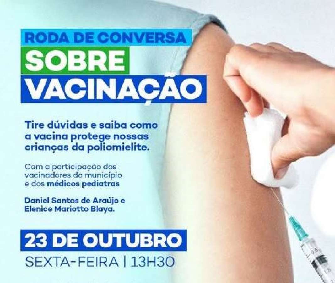 Tapejara promove roda de conversa sobre vacinação e prevenção à poliomielite