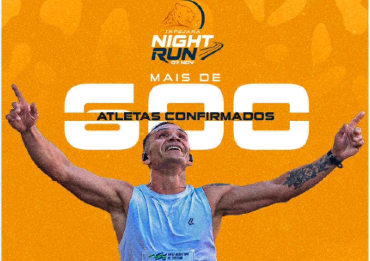 Tapejara Night Run ultrapassa 600 inscritos para sua primeira edição